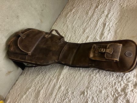 Leather Bag for E-Bass by Harvest / Tragtasche Elektrobass