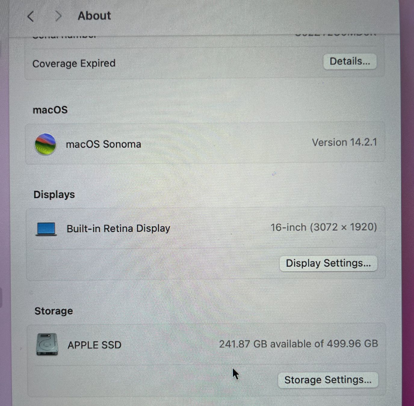 Apple Notebooks: Macbook Pro 16" 16gb ram 500gb – Gebraucht aus Brunnen von  3