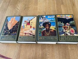 4 alte Karl-May-Bücher