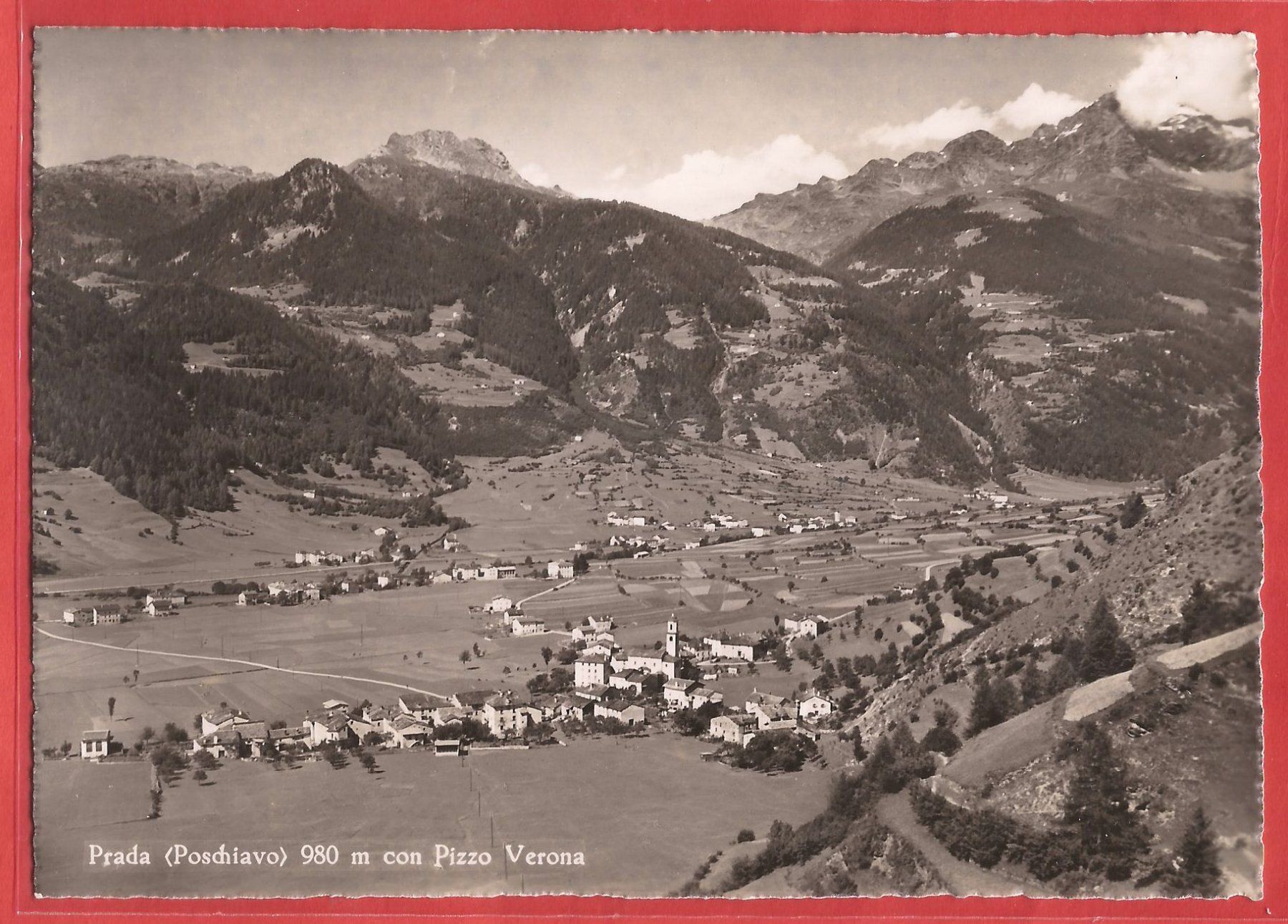 Ansichtskarten: Prada bei Poschiavo - ca. 1950 – Gebraucht aus Fislisbach von Porano