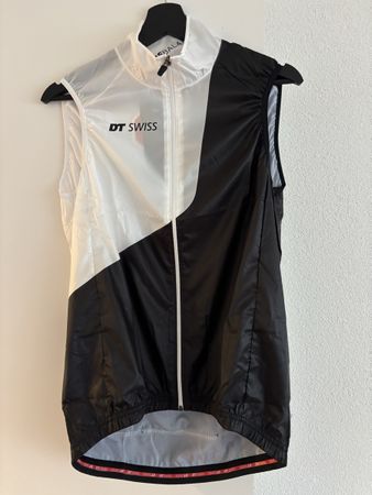 DT Swiss Herren Windweste Schwarz/Weiss Grösse L