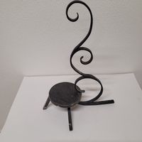 schmiedeisengestell alter kerzenhalter