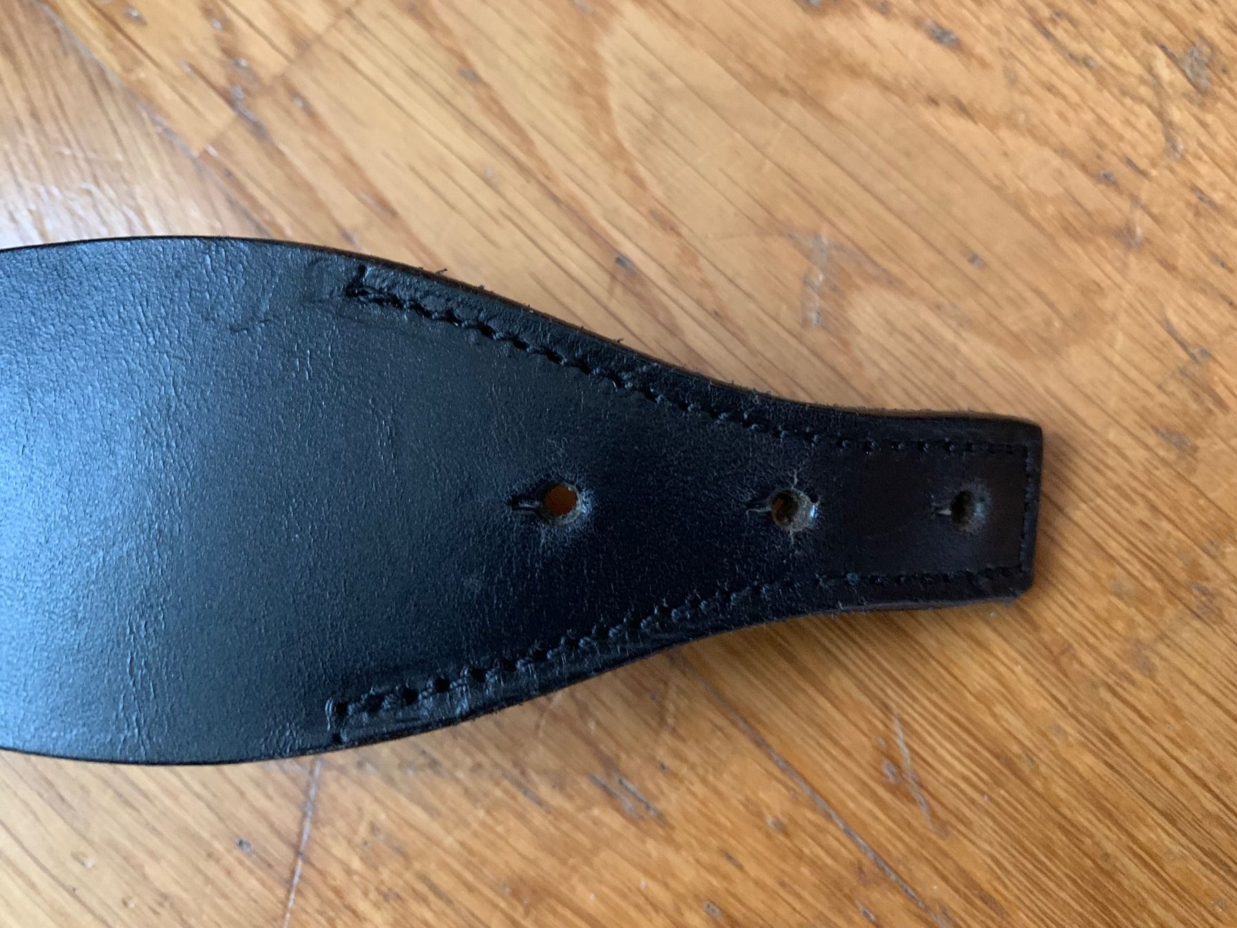 Gucci Cinture: Gucci Gürtel VINTAGE schwarz mit Holzelement – Usato da Wettswil venduto da cipollina71 5