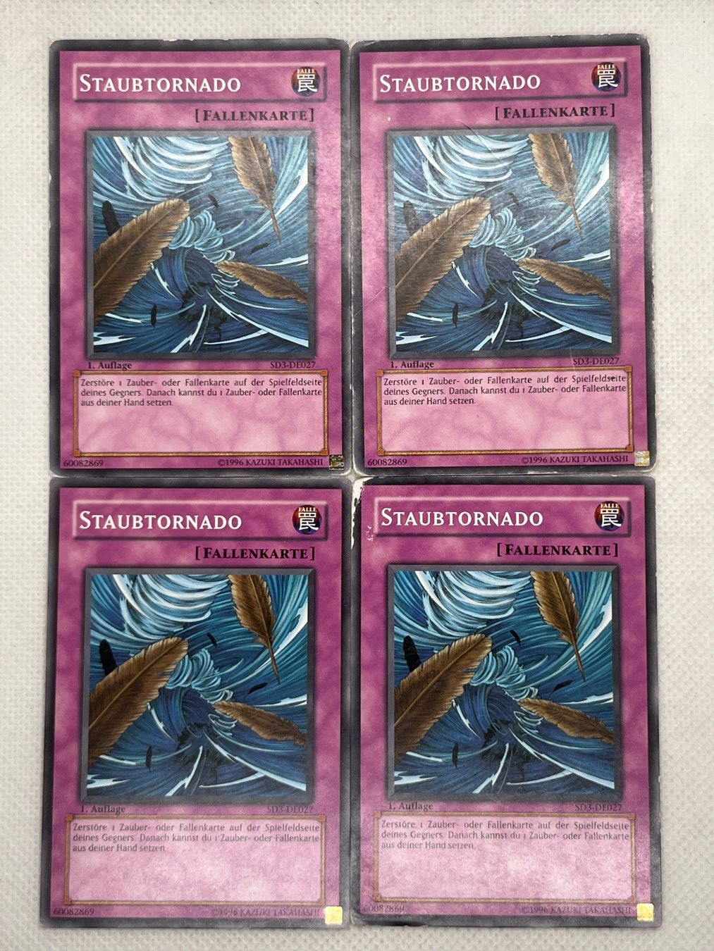 Yugioh Carte collezionabili: 4x Yu-Gi-Oh! Staubtornado SD3 – Usato da Hinterkappelen venduto da Kim1992
