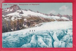 FURKA-GRIMSEL, RHONEGLETSCHER MIT NÄGELISGRÄTLI
