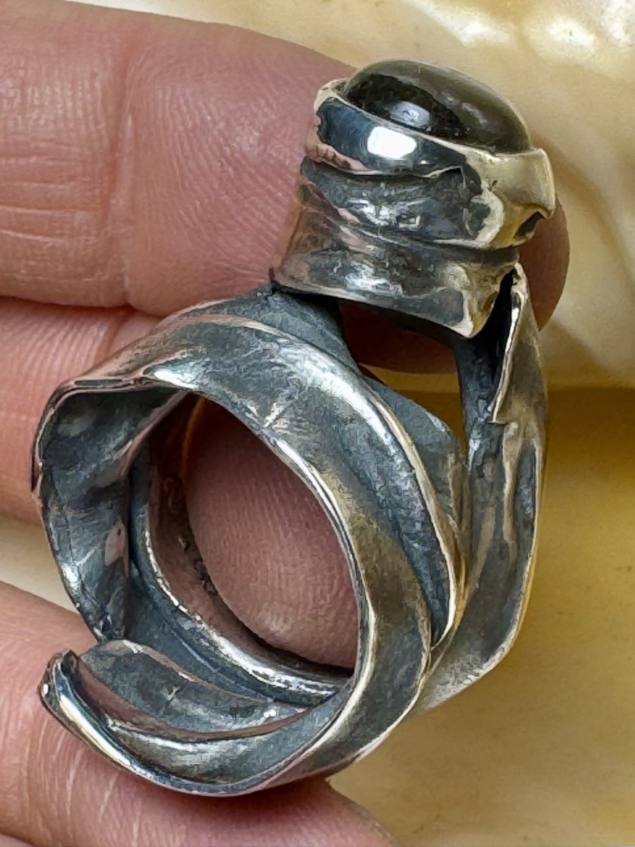 Anelli: SAFIR-RING - "Echter Sternsafir" - Designer-Ring Silber – Nuovo e nell'imballaggio originale da Rüti ZH venduto da Herzschmiede 3