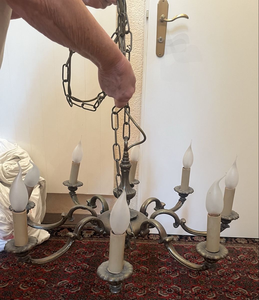 Lampadari & plafoniere: wunderschöner antiker Kronleuchter – Usato da Eschen venduto da regino