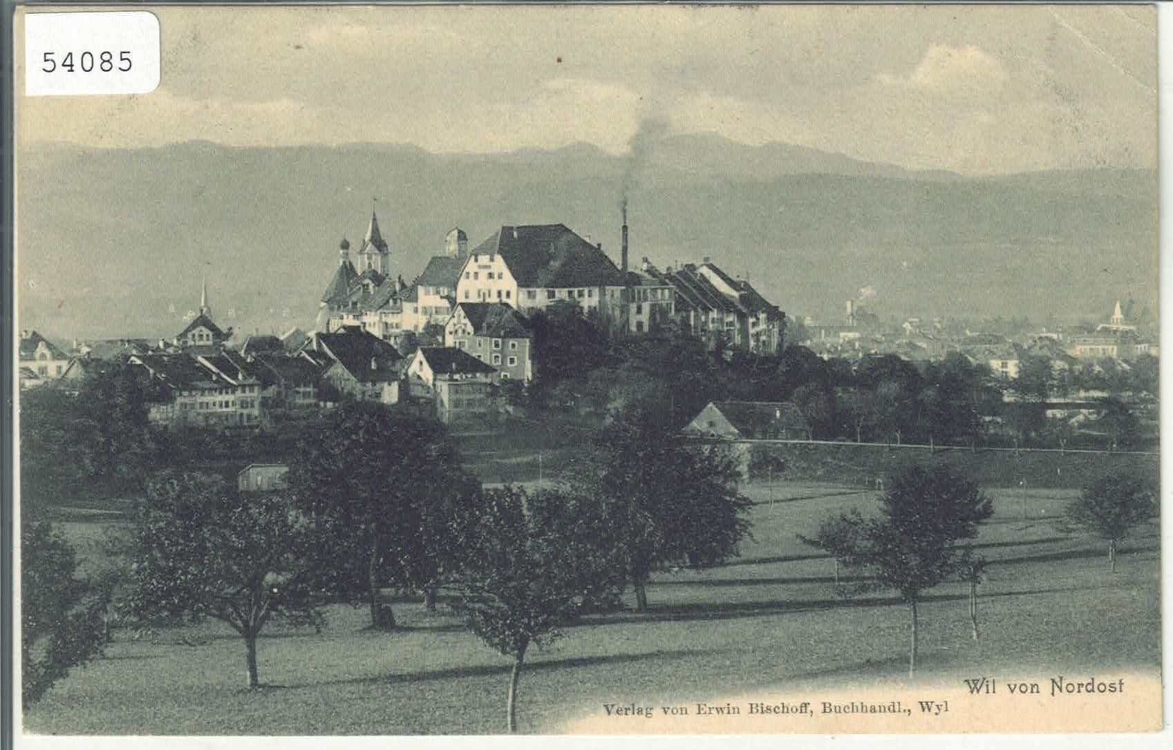 Cartoline postali: Wil SG von Nordost – Usato da Ettingen venduto da Kartenplanet