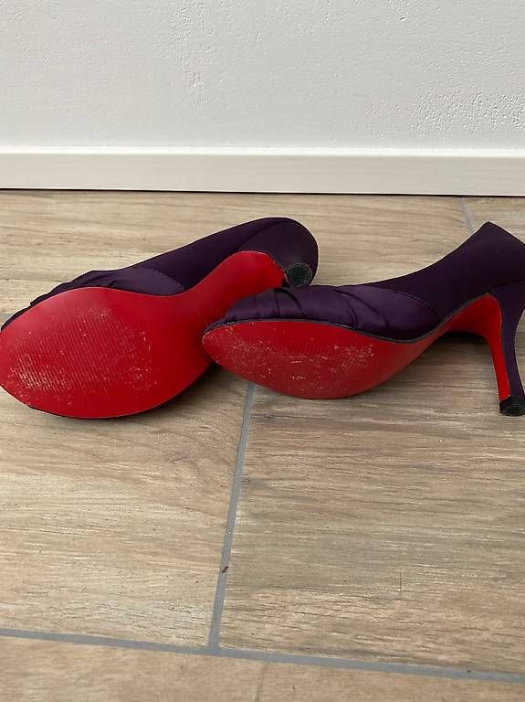 Dosenbach Scarpe da donna: wenig getragene Peeptoes violett – Usato da Hausen AG venduto da corinne_g 3