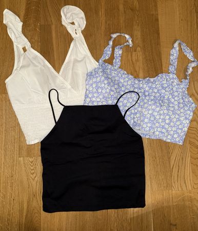 3er-Set Crop Tops