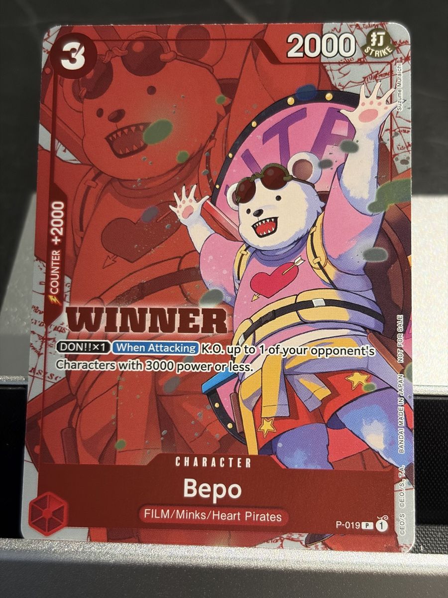 Bandai Carte collezionabili: One Piece P-019 Bepo, Englisch – Nuovo (secondo la descrizione) da St. Gallen venduto da cambitcg