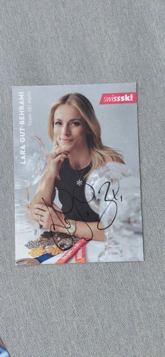 Autografi: Autogrammkarte Lara Gut  Behrami – Usato da Schmerikon venduto da Olympia04