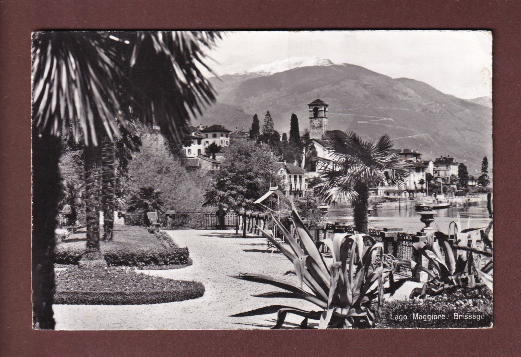 Ansichtskarten: BRISSAGO - 1956 – Gebraucht aus Pully von nicecards-shop