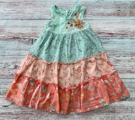 Sommerkleid Schmetterlinge Gr. 98