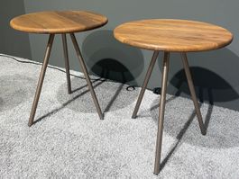 Lüönd Wohncollection - 2x Beistelltische in Ami Nussbaum