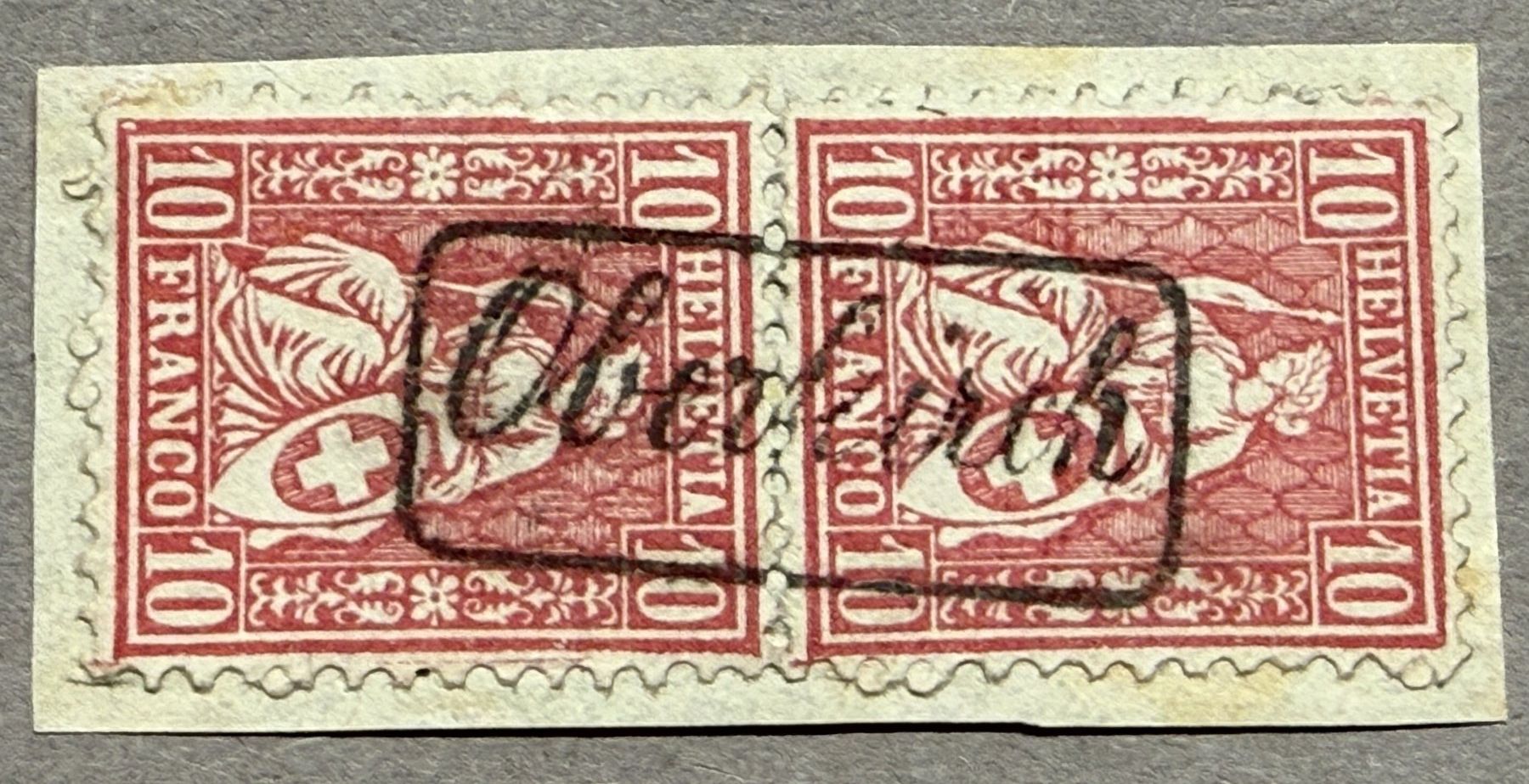 Tutti i francobolli: 38 Stempel OBERKIRCH, perfekt – Usato da Steinhausen venduto da yukon26