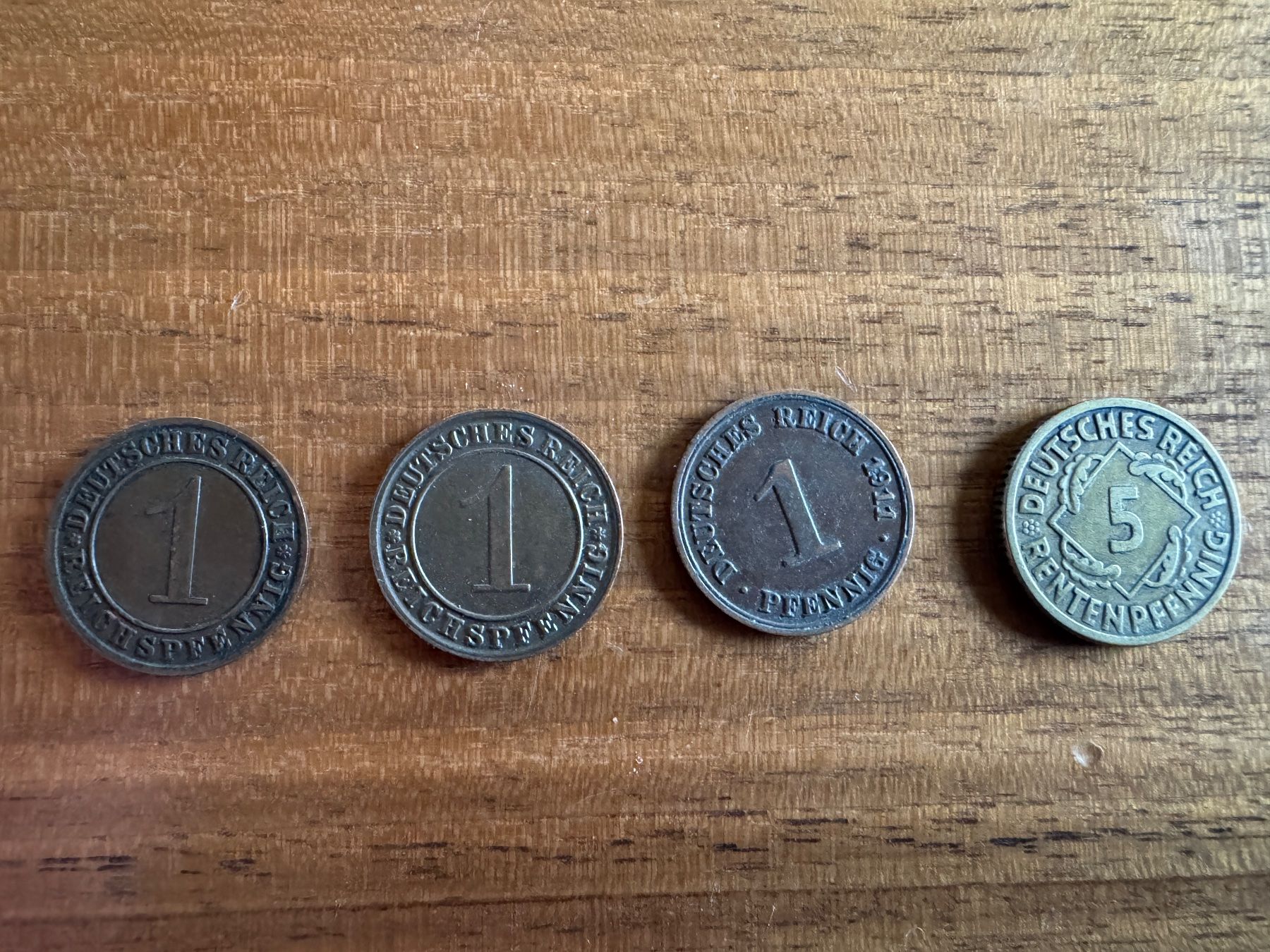 Alle Münzen: 1 / 5 Pfennig – Gebraucht aus Gais von oliverz