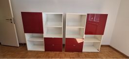 2er Set Kommode, 1x Schrank, 1x Nachttisch