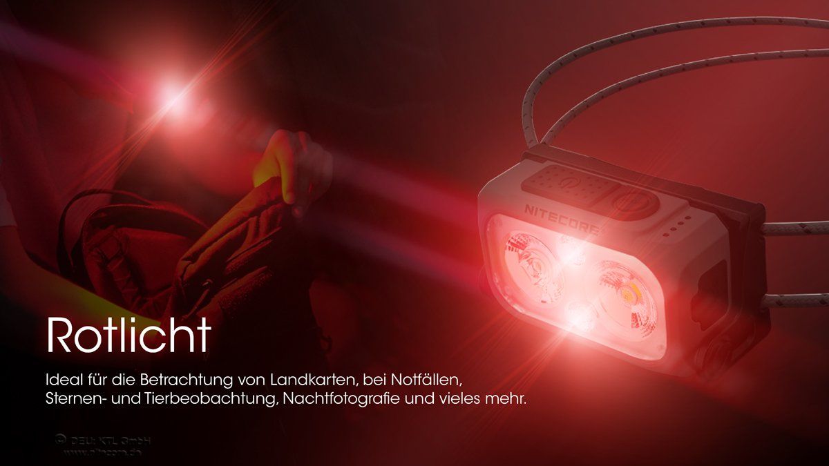 NiteCore Lampade: LED-Kopflampe Nitecore NU21 schwarz – Nuovo e nell'imballaggio originale da Grüningen venduto da Prolumin 5