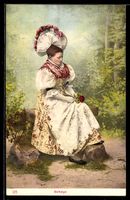 AK Frau in schwyzer Tracht