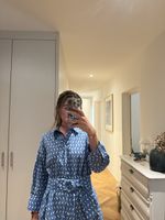 Zara Damen Hemdbluse blau Grösse M guter Zustand