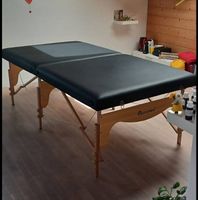 Massage- Behandlungsliege klappbar aus Holz 200 x 107 cm