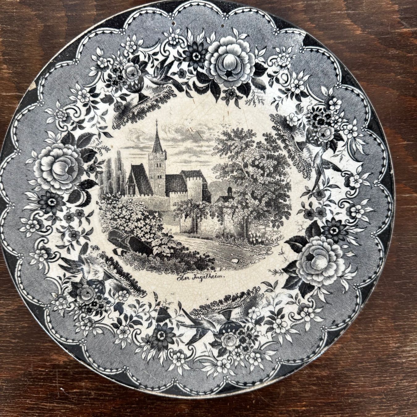 Villeroy & Boch Teller: Antike Villeroy & Boch Teller mit Stadtmotiven - 3 Set – Gebraucht aus Zug von Mirare9 7