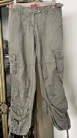 Damen Cargo Hose EDC by Esprit Grösse 34 Khaki guter Zustand