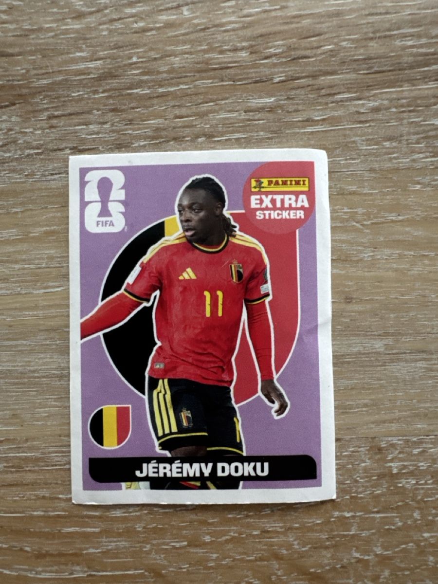 Panini Carte collezionabili: Extra Sticker Panini Jérémy Doku – Usato da Oberrüti venduto da Zuela