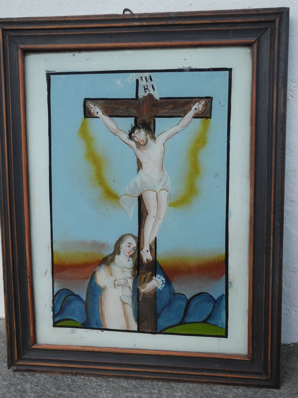 Dipinti: Hinterglasbild Christus am Kreuz – Usato da Lostallo venduto da 137264