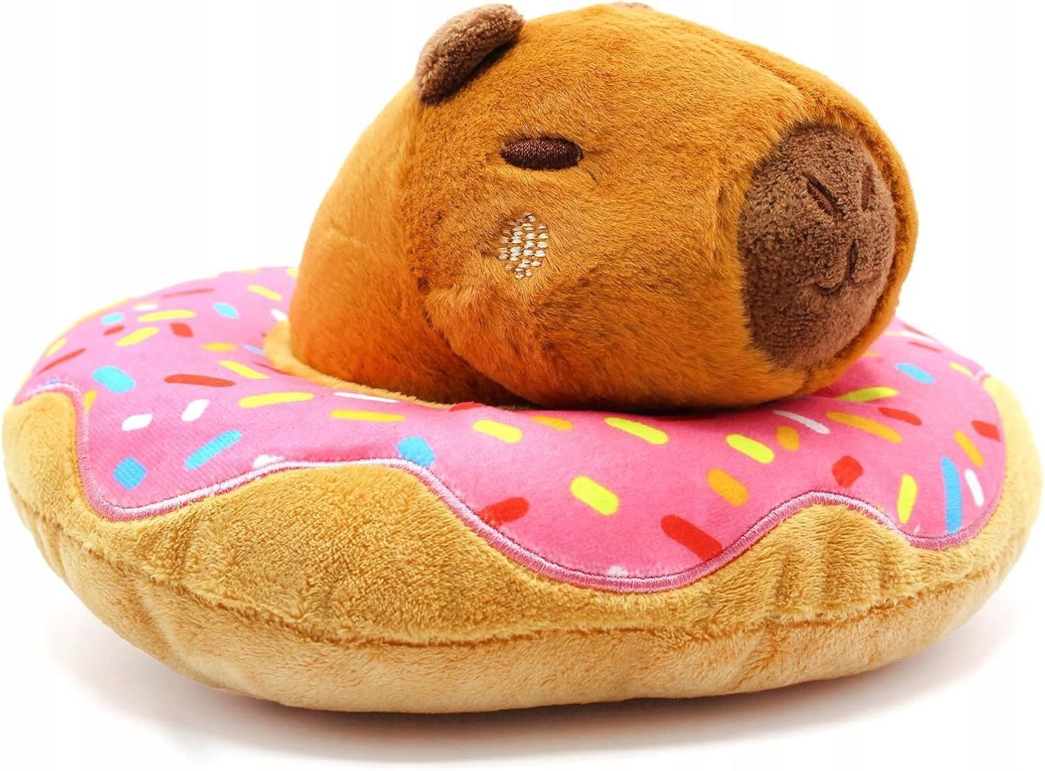 Giocattoli: Capybara Peluche Donut 22 cm – Nuovo e nell'imballaggio originale da St-Imier venduto da ATTAKSHOP
