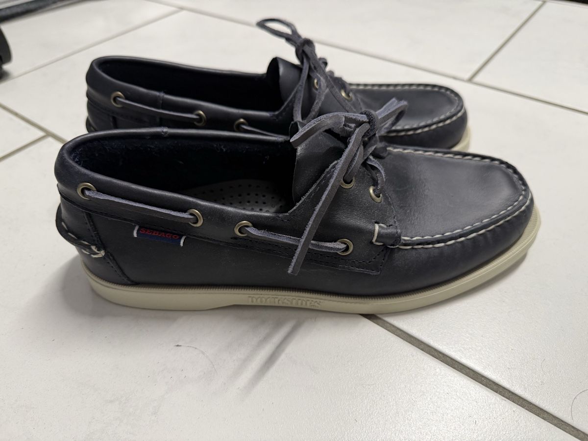 Sebago Scarpe da uomo: Sebago Bootsschuhe blau – Nuovo (secondo la descrizione) da Ehrendingen venduto da edelkram