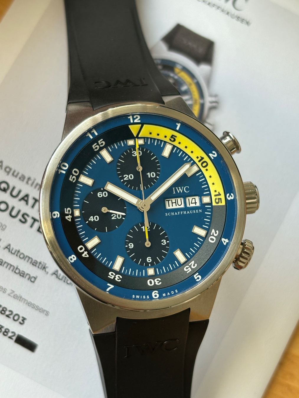 IWC Orologi: IWC Aquatimer Chronograph Cousteau Divers Calypso Edition – Usato da Birsfelden venduto da Mynos 6