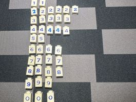 Lego System 487 1x1 Bricks Zahlen / Numbers / Vintage /
