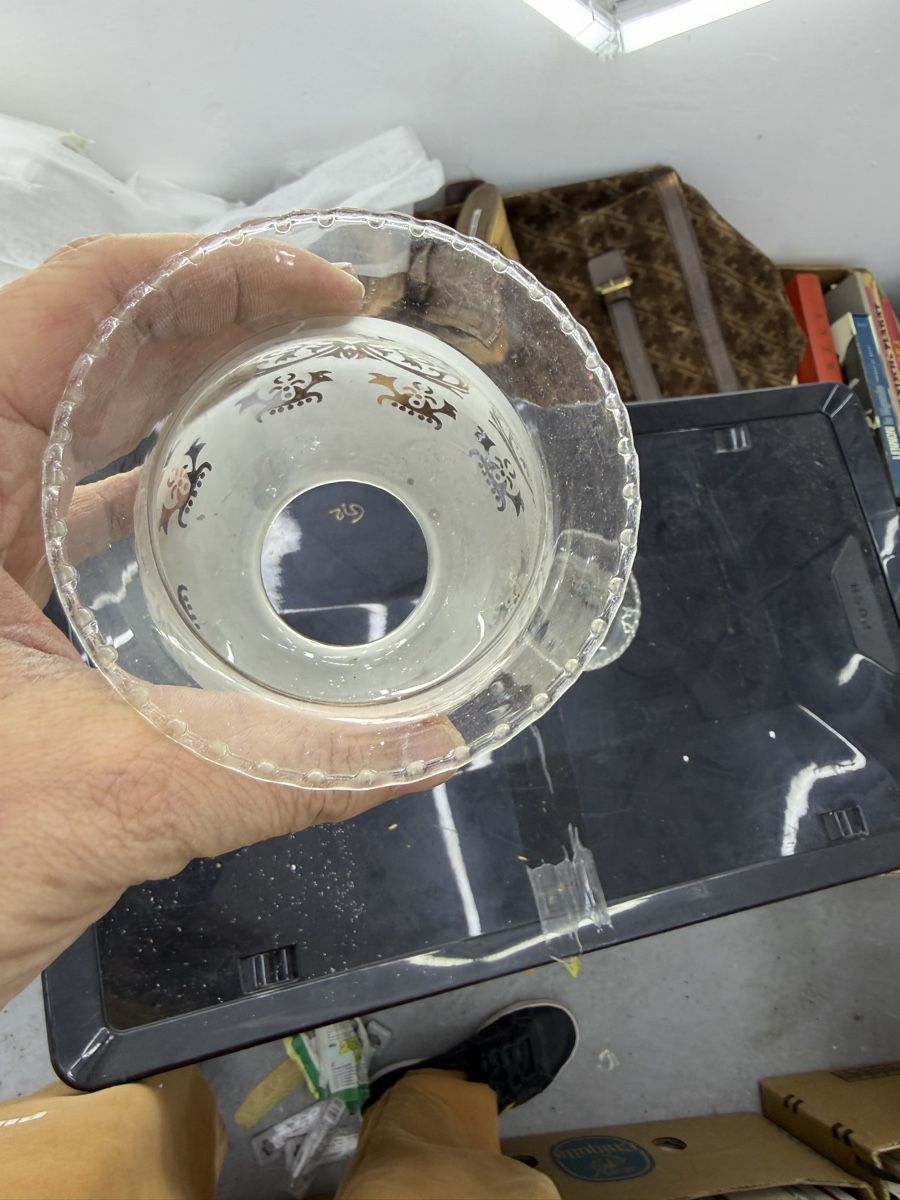 Paralumi: 2 Lampenschirme Glas Cloches verre – Usato da Wettingen venduto da NickInc 6