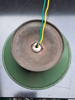 Decken Lampe in Email und Messing