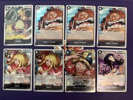 One Piece Karten OP17: Usopp, Saul, Gerd, Luffy, Robin