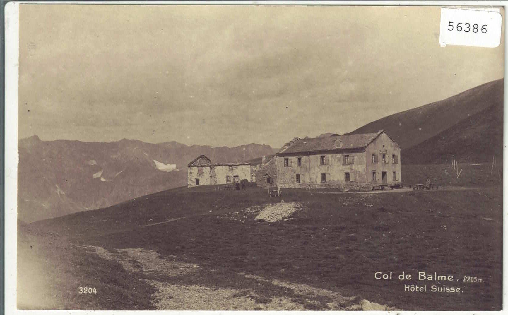 Cartoline postali: Col de Balme - Hotel Suisse - animee – Usato da Ettingen venduto da Kartenplanet