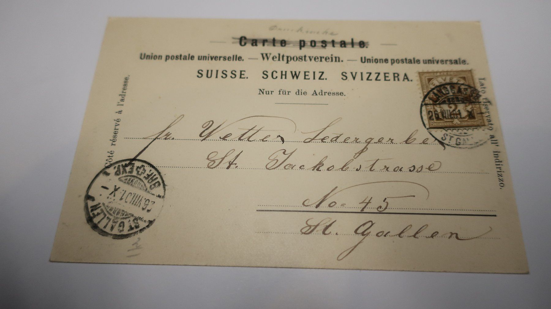 Cartoline postali: St. Gallen Broderbrunnen  1901 – Usato da Cormoret venduto da Pascalll2001 3
