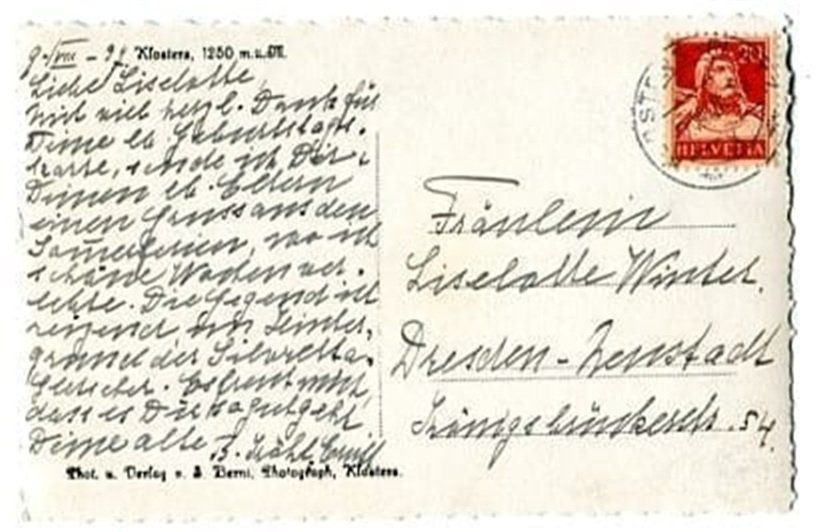 Ansichtskarten: Klosters – Gebraucht aus Ottikon b.Kemptth. von Neptun1974 1