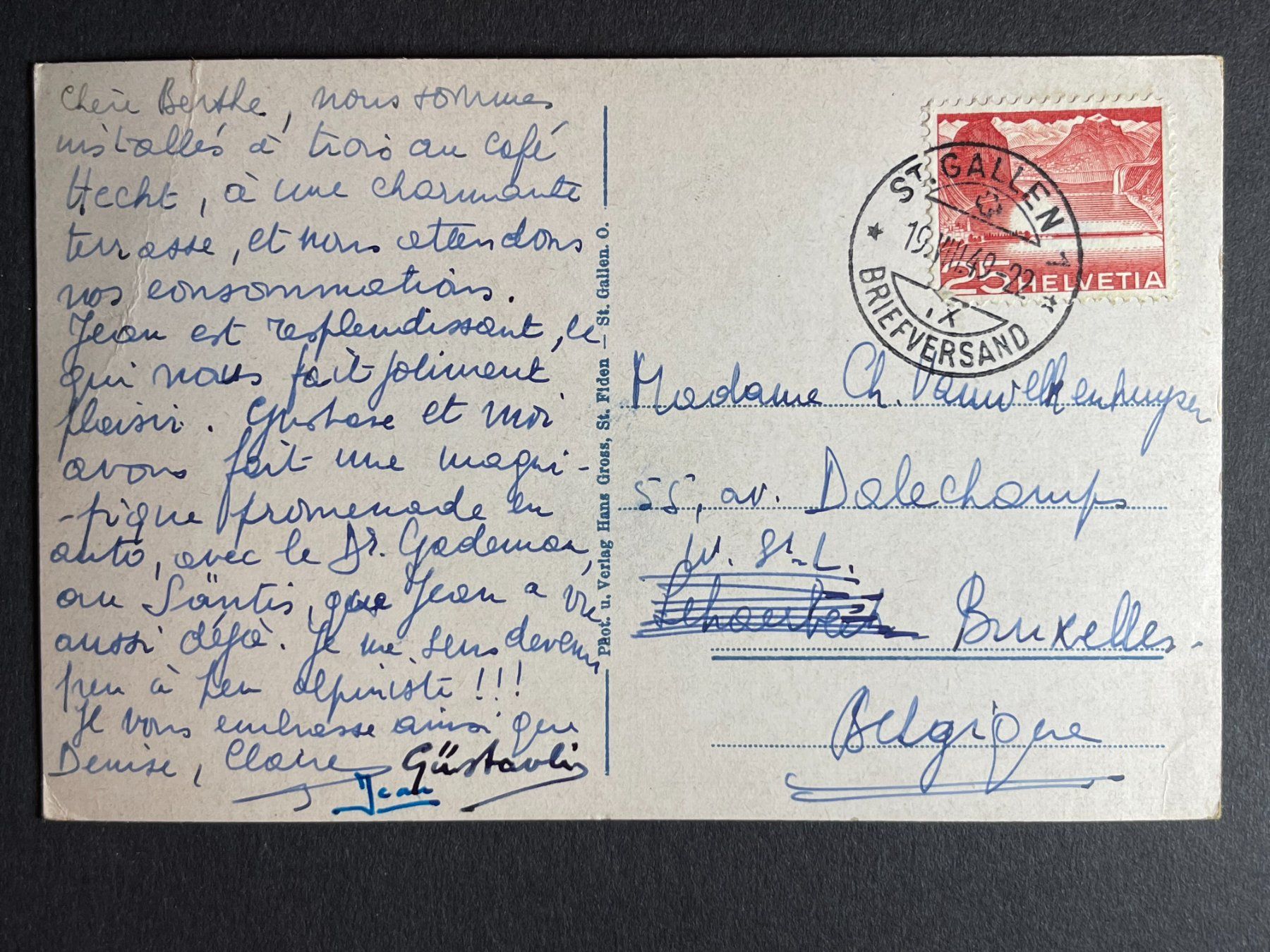 Cartoline postali: St. Gallen - Klosterkirche - Stempel !!! – Usato da Steg VS venduto da danwer74 1