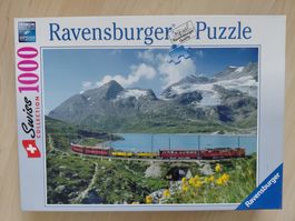 Ravensburger Puzzle 1000 Teile, LAGO BIANCO BERNINAPASS