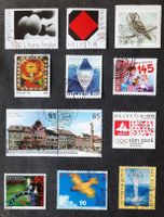 8-30-5 Timbres Helvetia oblitérés.  Années 1998 à 2016
