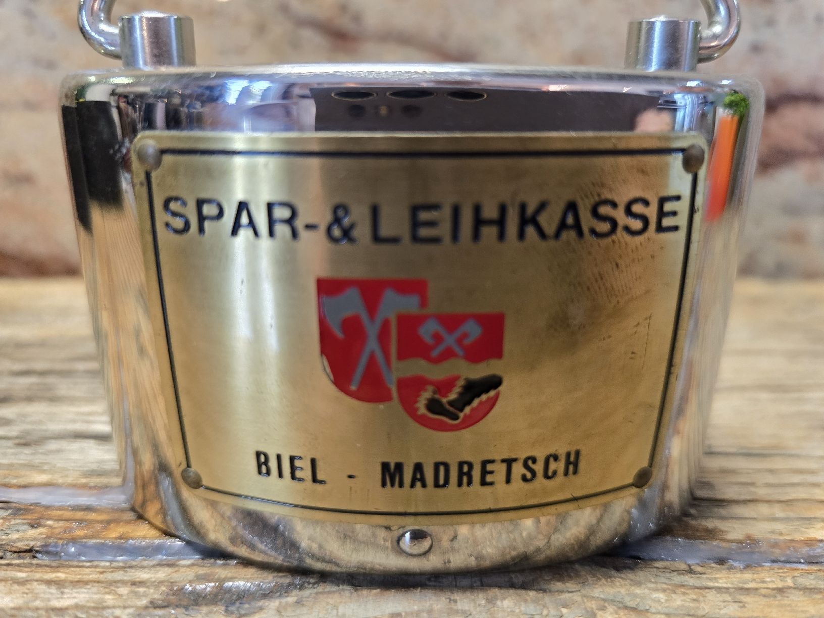 Salvadanai: Spardose Sparkasse Biel-Madretsch Metall  – Usato da Walkringen venduto da Vanuca 2