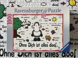 Ravensburger Sheepworld  "Ohne Dich ist alles doof“