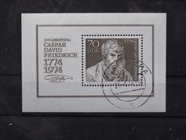 DDR 1974 Caspar D. Friedrich Block 40 gest.