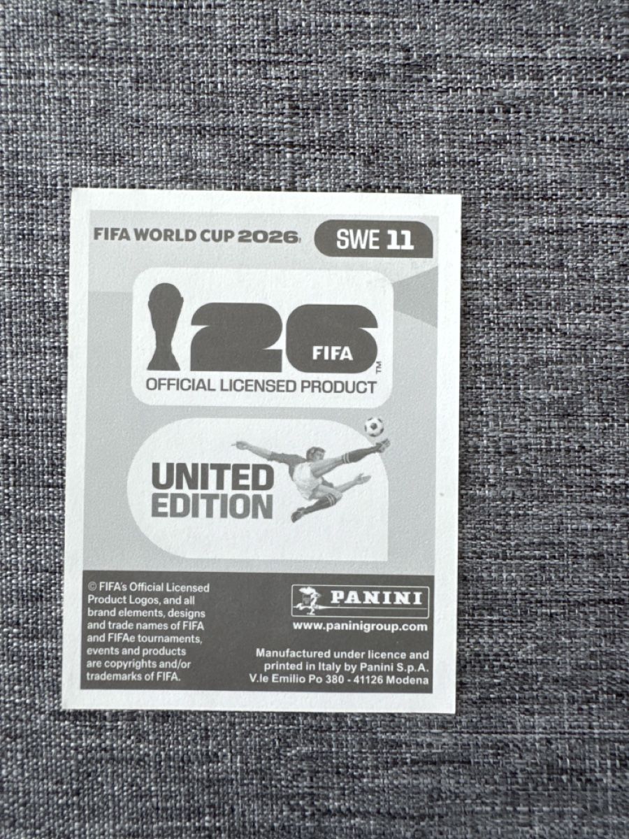 Panini Carte collezionabili: Panini WM 2026 - SWE 11 – Nuovo e nell'imballaggio originale da Fribourg venduto da wor_lp9t 1