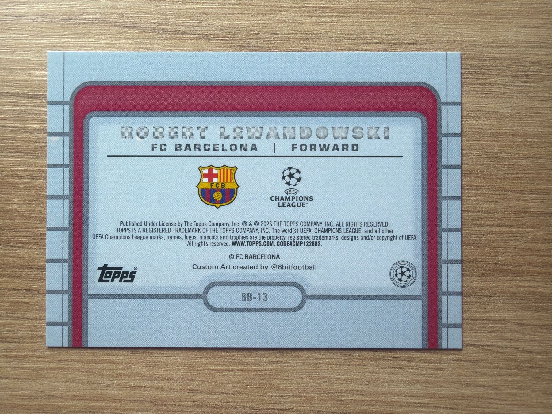 Topps Carte collezionabili: Soccer Robert Lewandowski 8-Bit Topps 25/26 – Usato da Netstal venduto da Clutch79Cardz 1