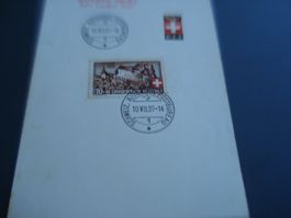 PTT-Blättli 1939, Pro Patria, Sonder-o Gossau, Kant.Turnfest