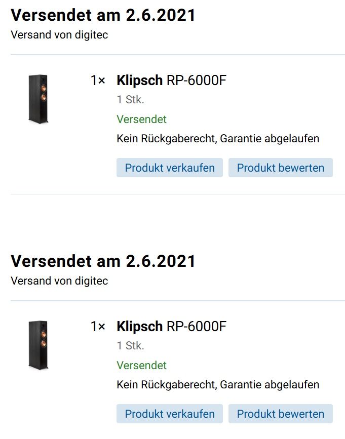 Klipsch Casse acustiche: Standlautsprecher Klipsch RP-6000F – Usato da Geroldswil venduto da PS76 4